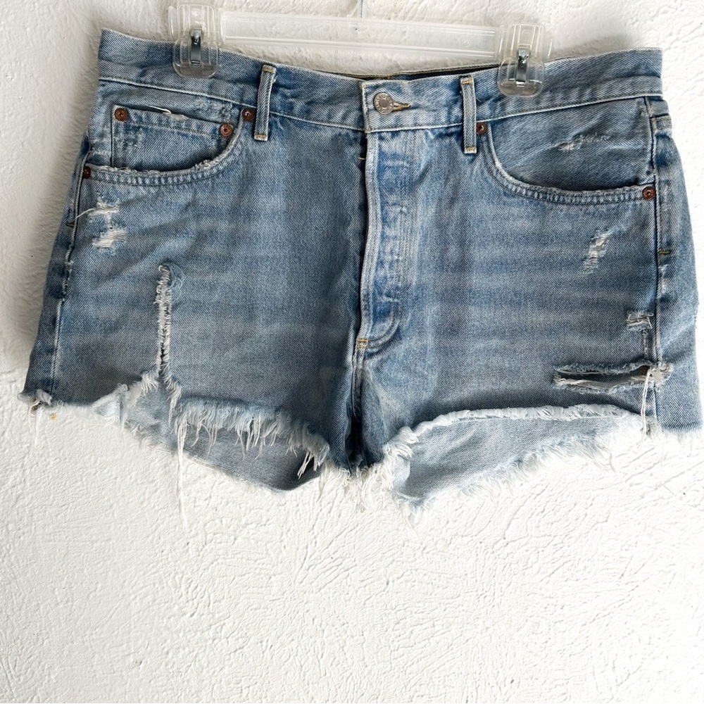 Agolde Parker Vintage Cut Off Distressed Shorts in Swap Meet Sz 31